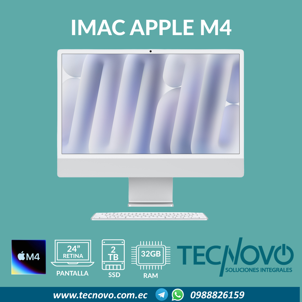 Computador AIO APPLE IMAC M4 32GB 2TB SSD 24